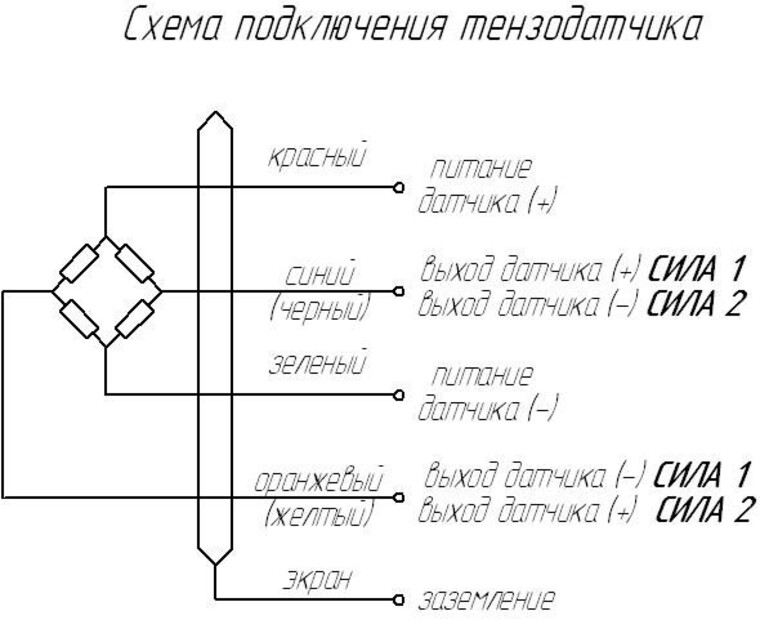 Схема весов cas sw 05